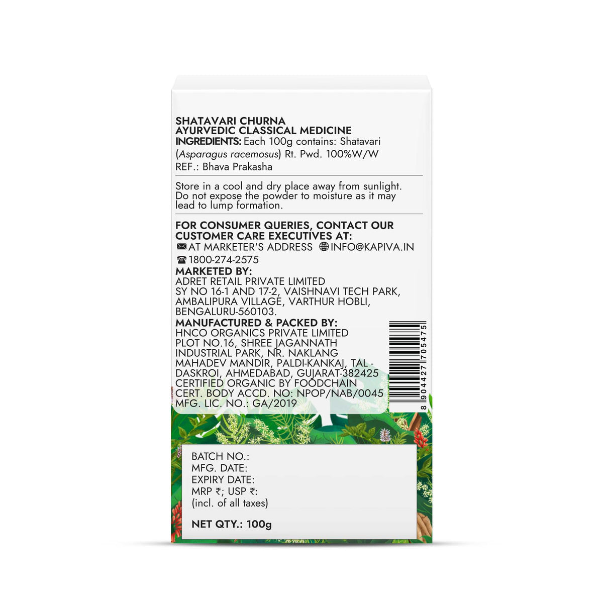 Organic Shatavari Powder