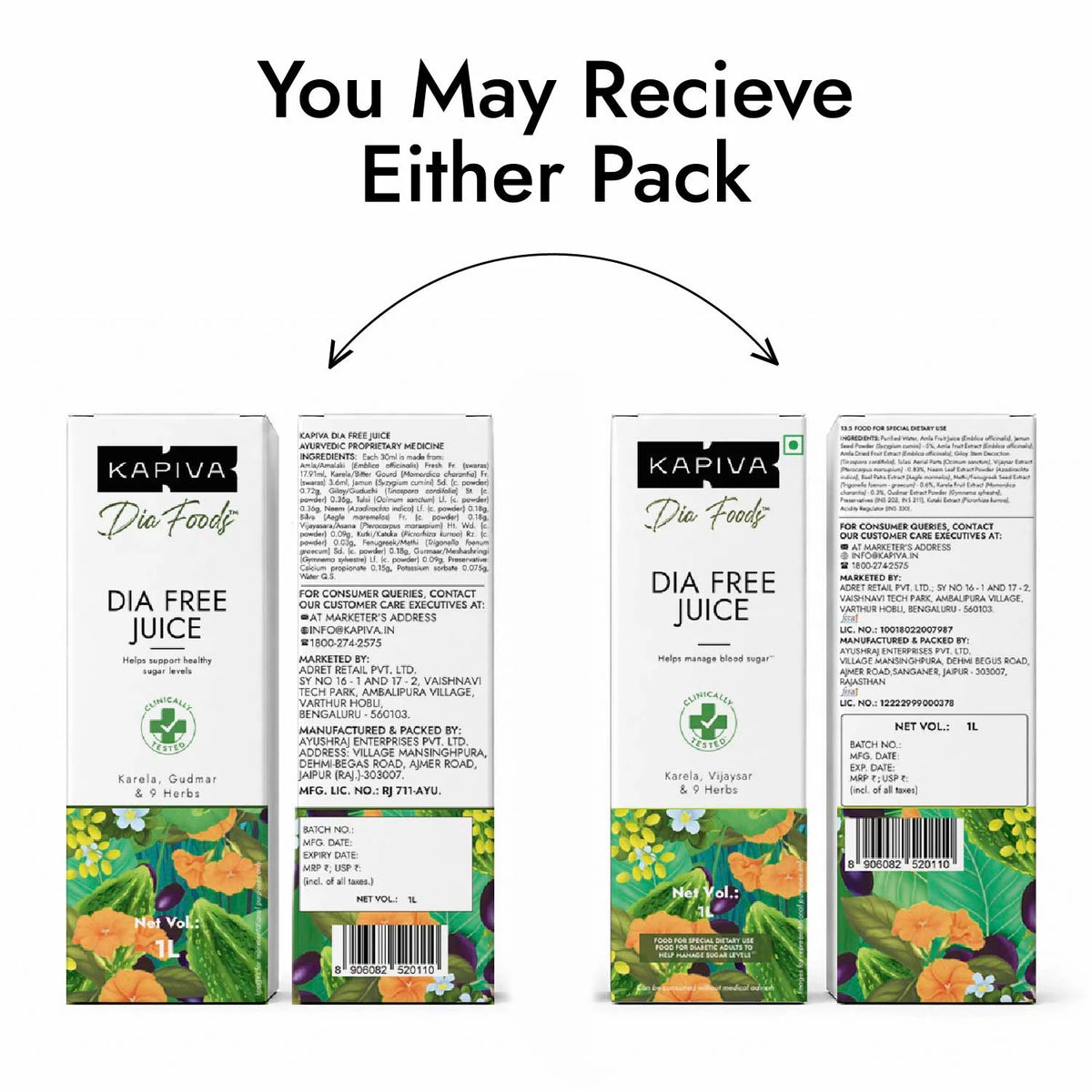 Dia Free Juice - Helps Manage Sugar Levels