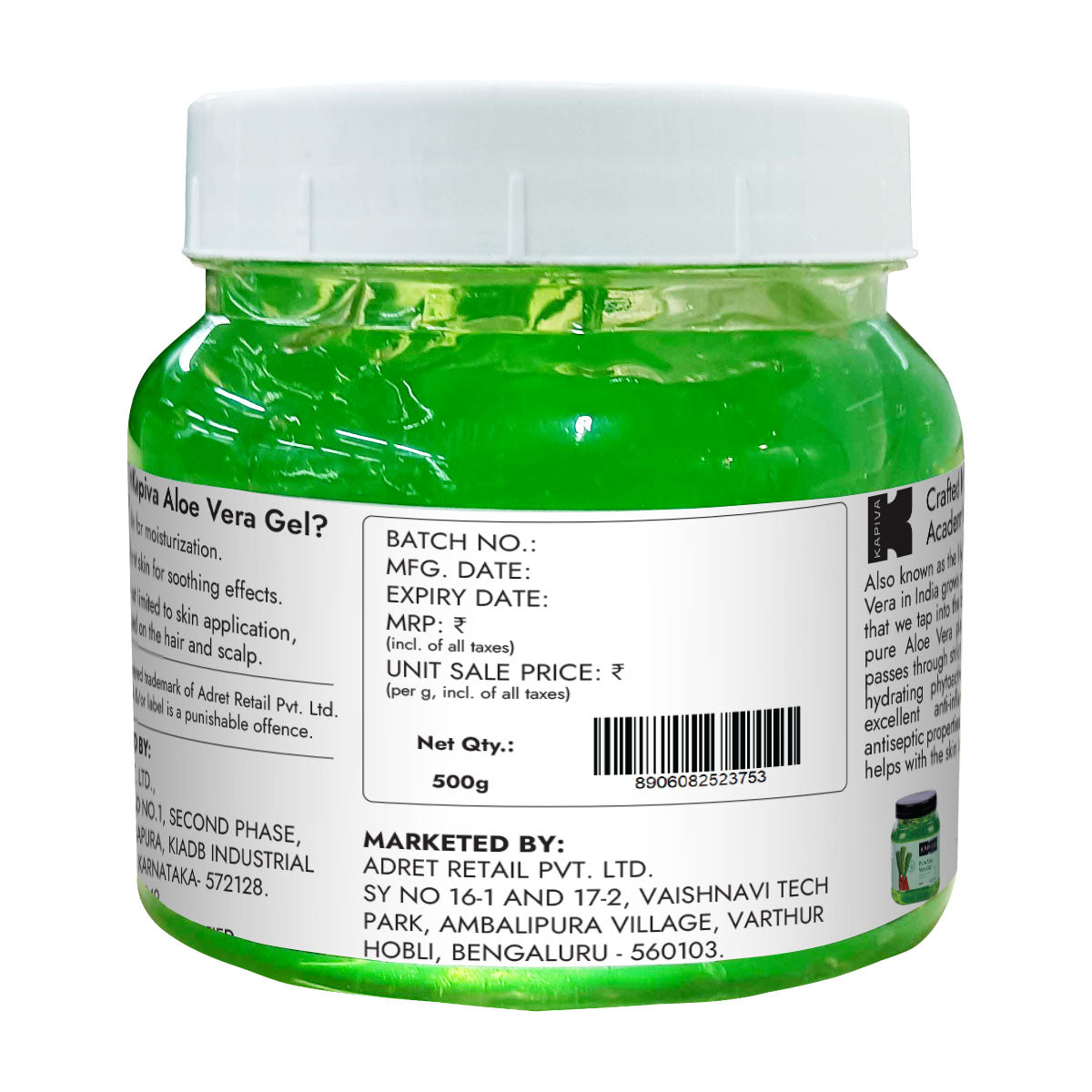 Aloe Vera Skin Gel 500GMS
