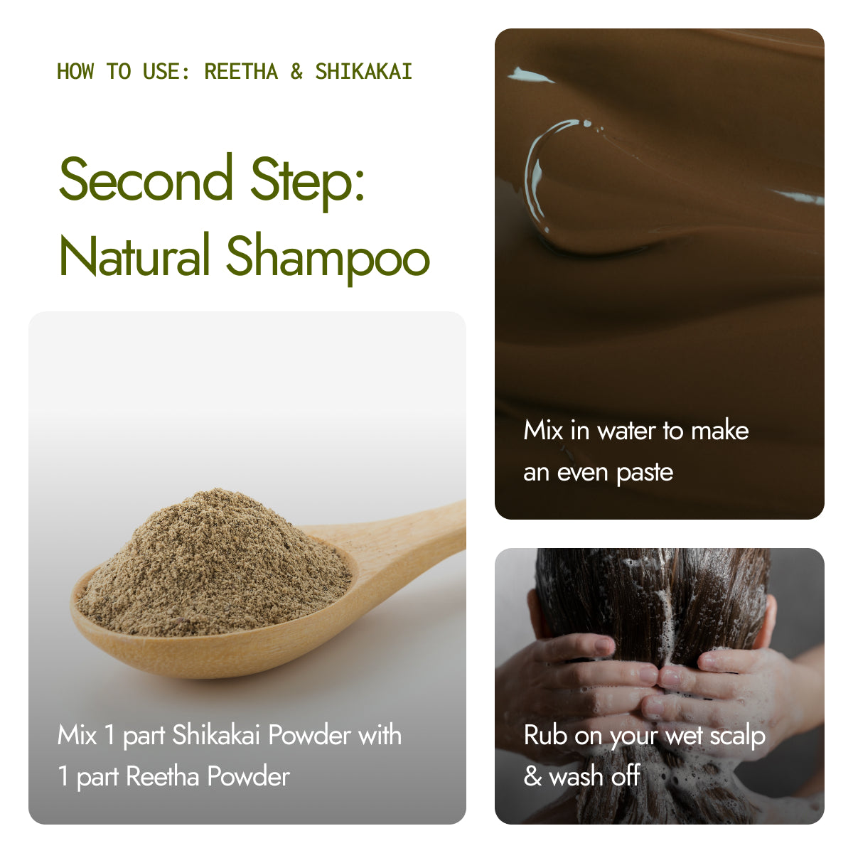 Natural Condition + Cleanse Combo | Amla, Reetha, Shikakai, Bhringraj