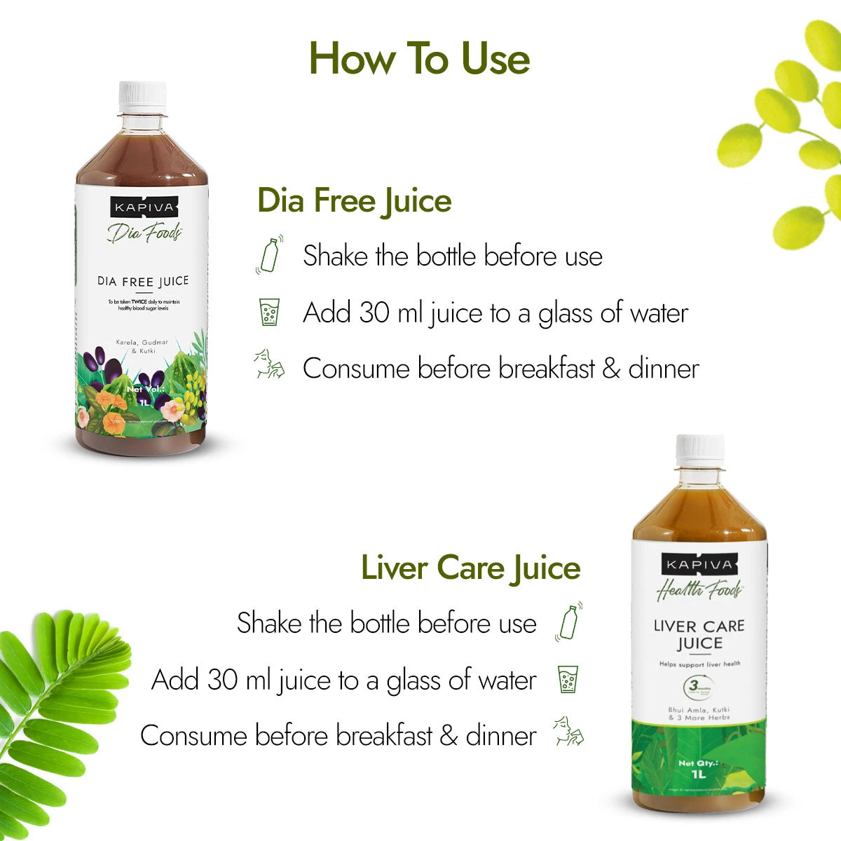 Dia Free Juice & Liver Care Juice Combo