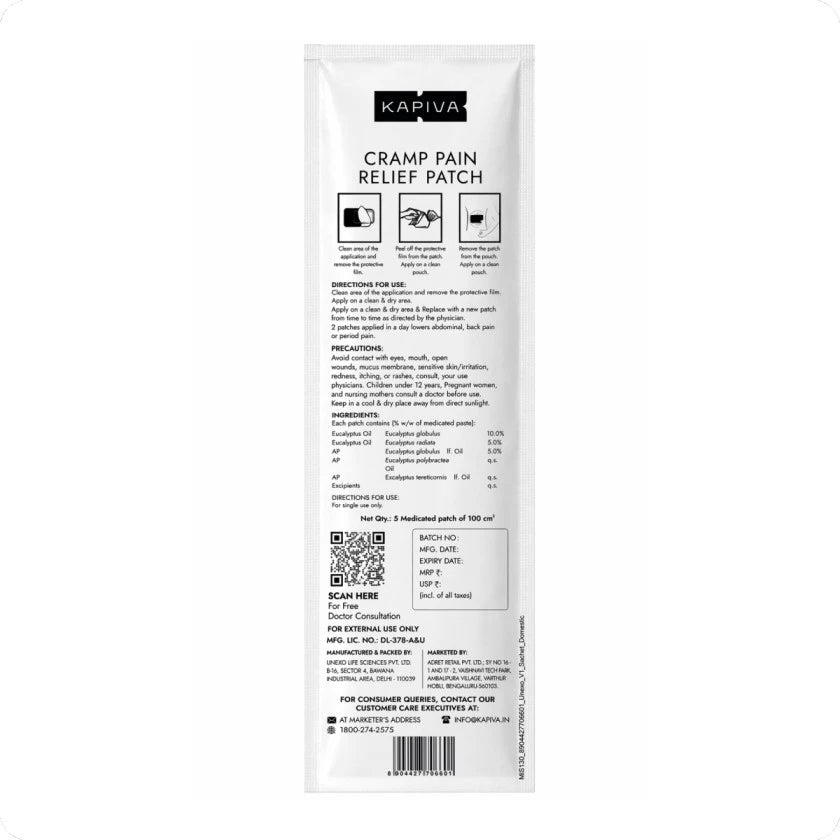 Cramp Pain Relief Patch