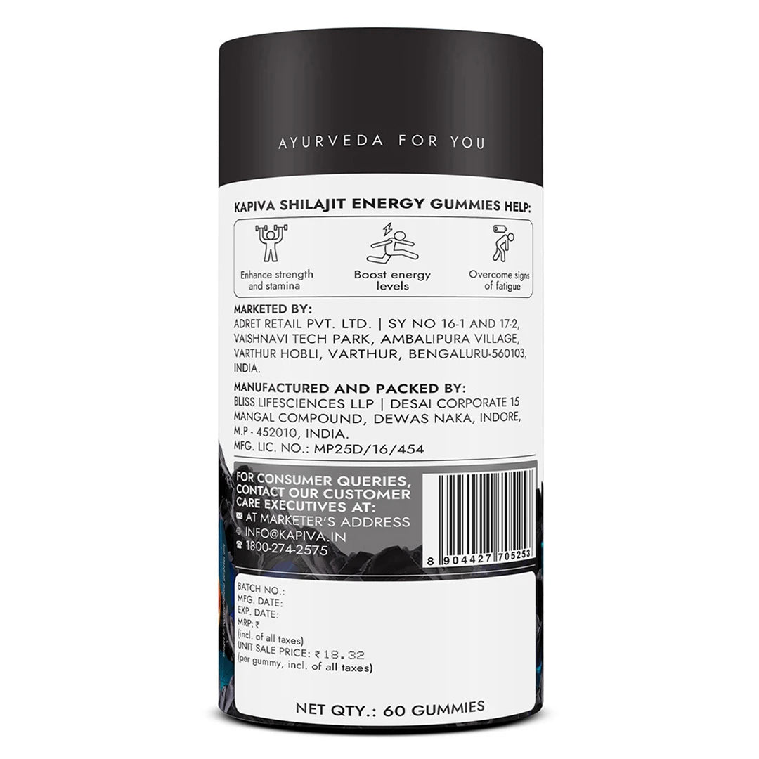 Shilajit Energy Gummies