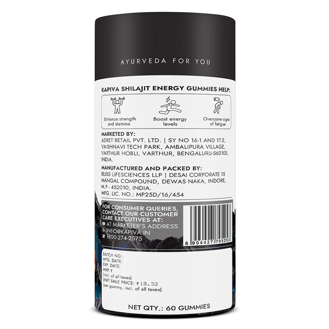 Shilajit Energy Gummies