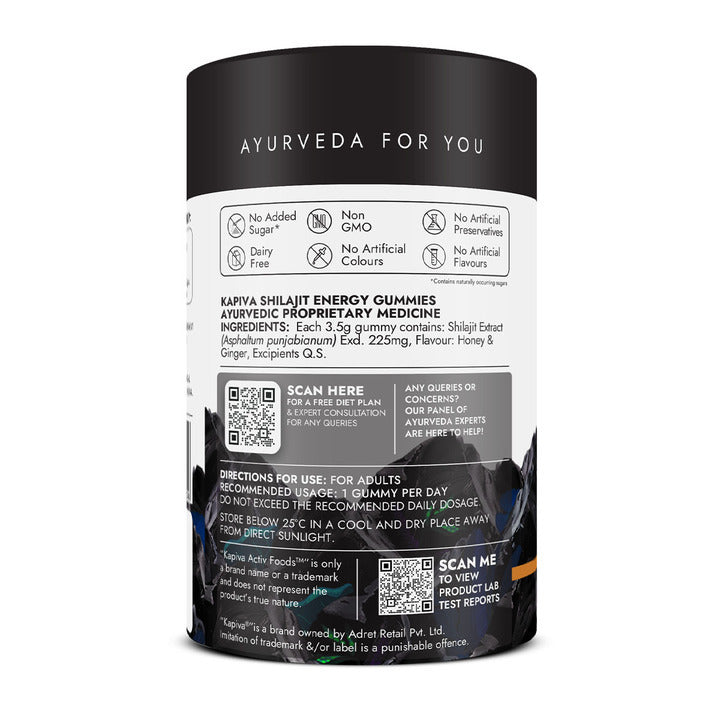 Shilajit Energy Gummies