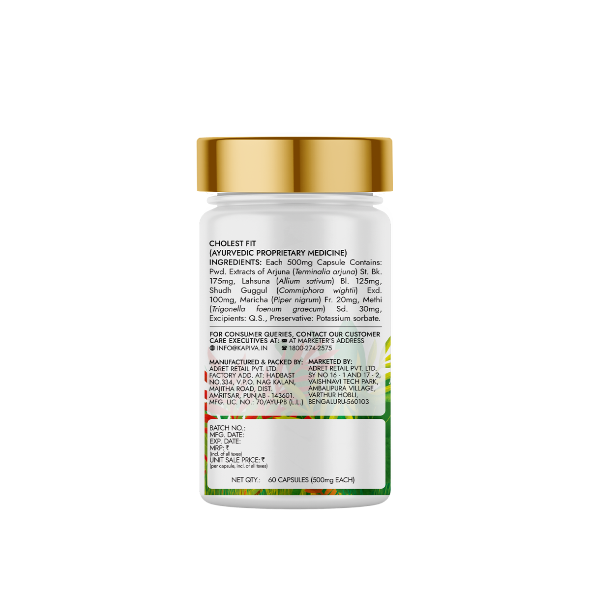Cholest Fit Capsules - Maintains Healthy Cholesterol