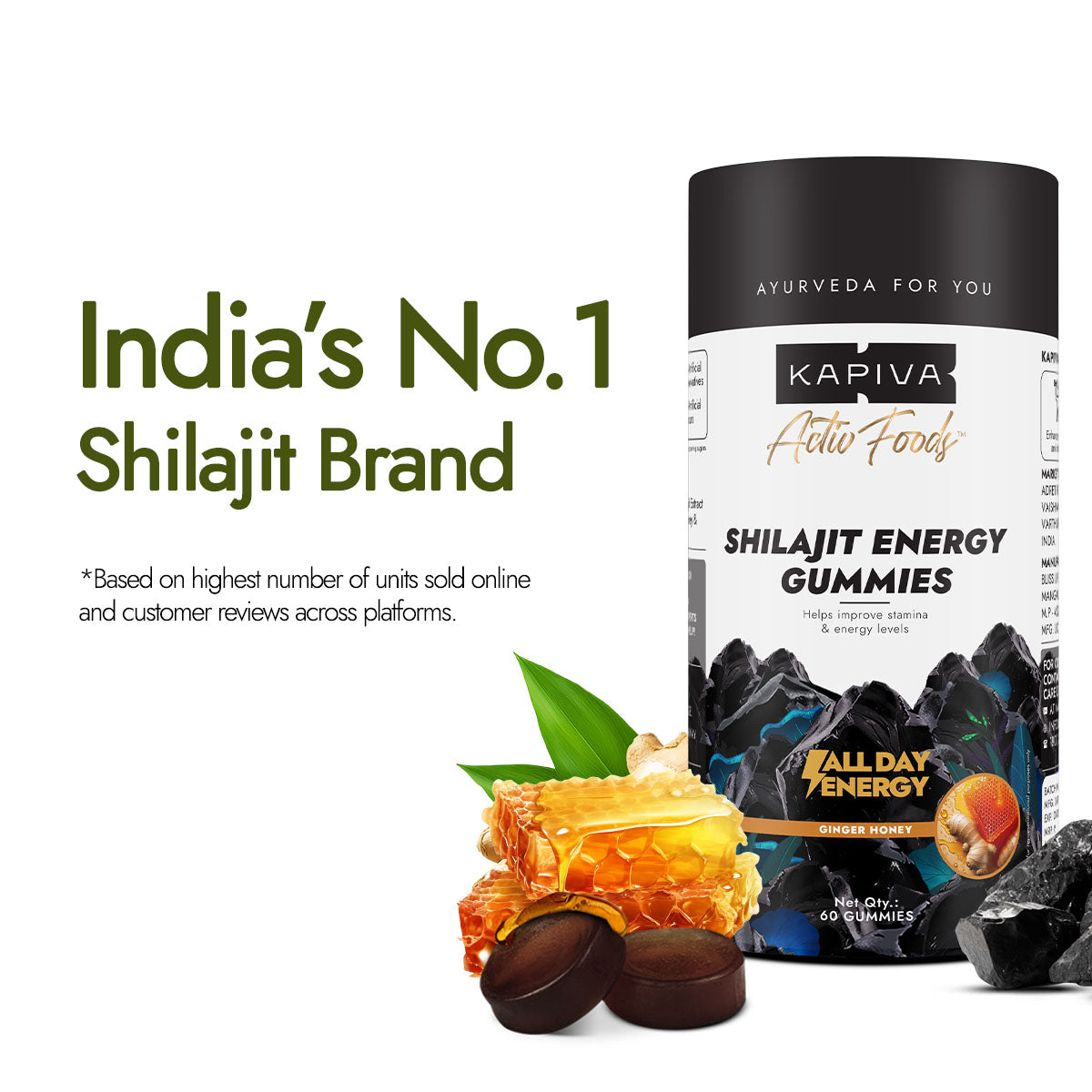 Shilajit Energy Gummies